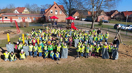 Gruppenfoto der Müllsammler