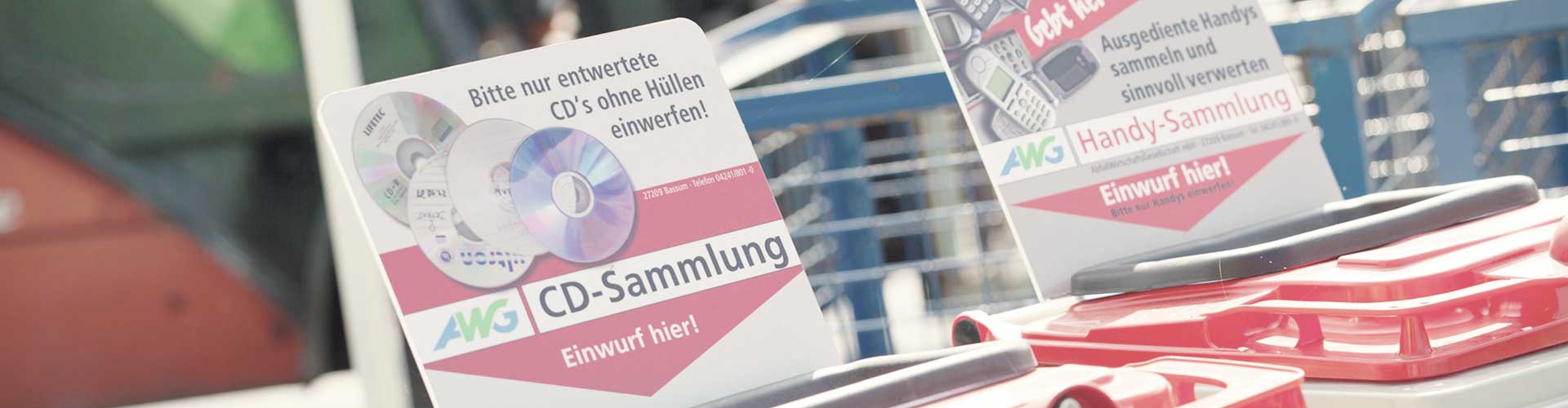 CD- und Handy-Sammelstelle